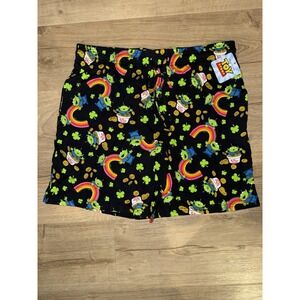 Pixar Toy Story Aliens Pajama PJ Shorts Adult Men's -St. Patrick's Day